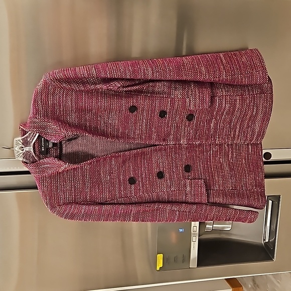 💕ST. JOHN💕 Ombre Ribbon Tweed Knit Jacket Mandarin Collar Pocket Flaps 6 NWOT - Picture 9 of 16